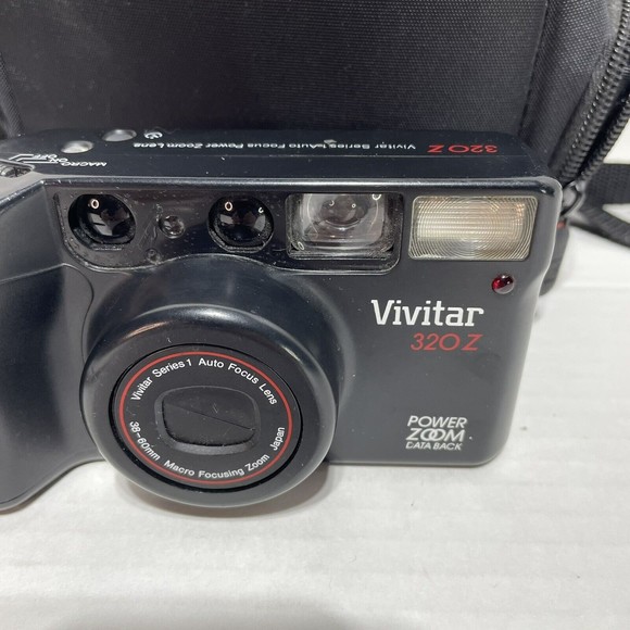 FILM CAMERA, Vivitar 320 Z, Auto Focus Lens Power Zoom 35mm With Case Vintage - Picture 2 of 8